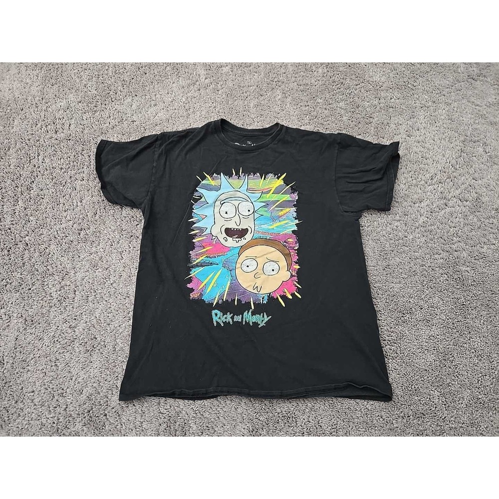 Rick‎ and Morty Adult Swim T Shirt Mens L Animated Short Sleeve Ripple Junction
